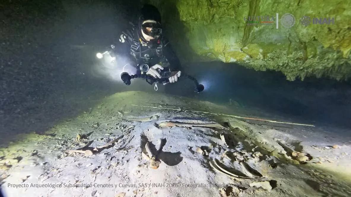 INAH estudia fósil humano de 8 mil años encontrado en Yucatán