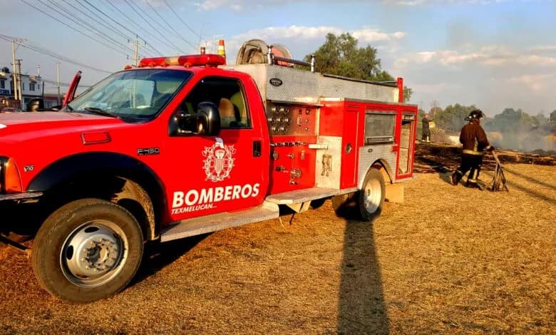 Bomberos controlan cinco incendios en Texmelucan