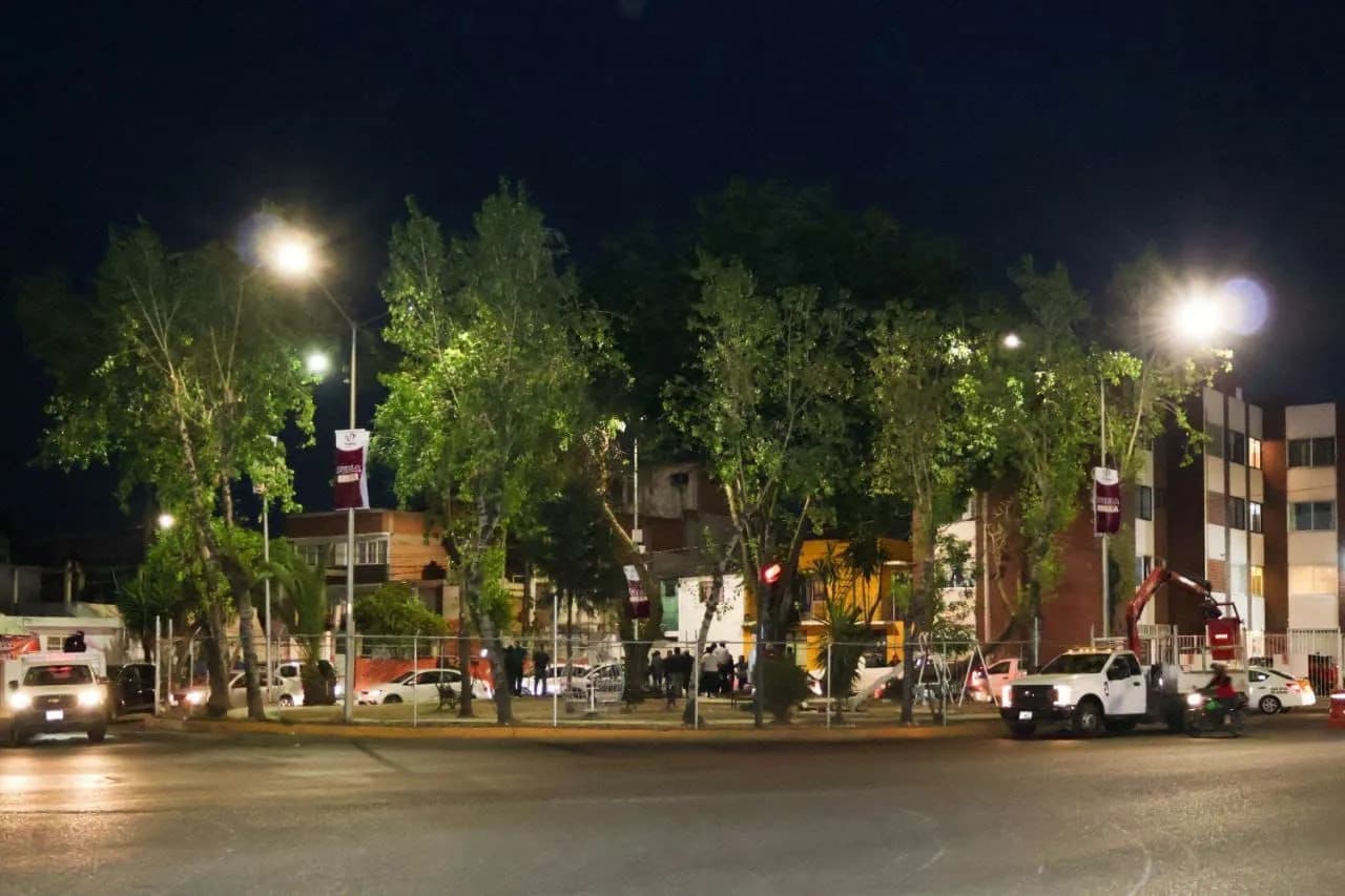 Estrategia Puebla Brilla amplía cobertura de iluminación en colonias del norte de la capital