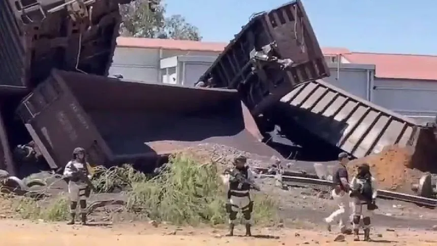 Se descarrila tren en Aguascalientes: deja 1 muerto y 7 lesionados