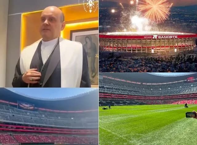 Bendicen al Azteca en su nueva etapa como Estadio Banorte