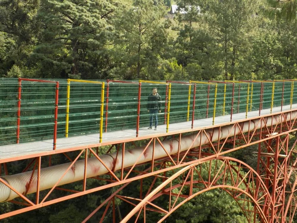 Cierran puente en cascada de Chilchotla por riesgo en Semana Santa