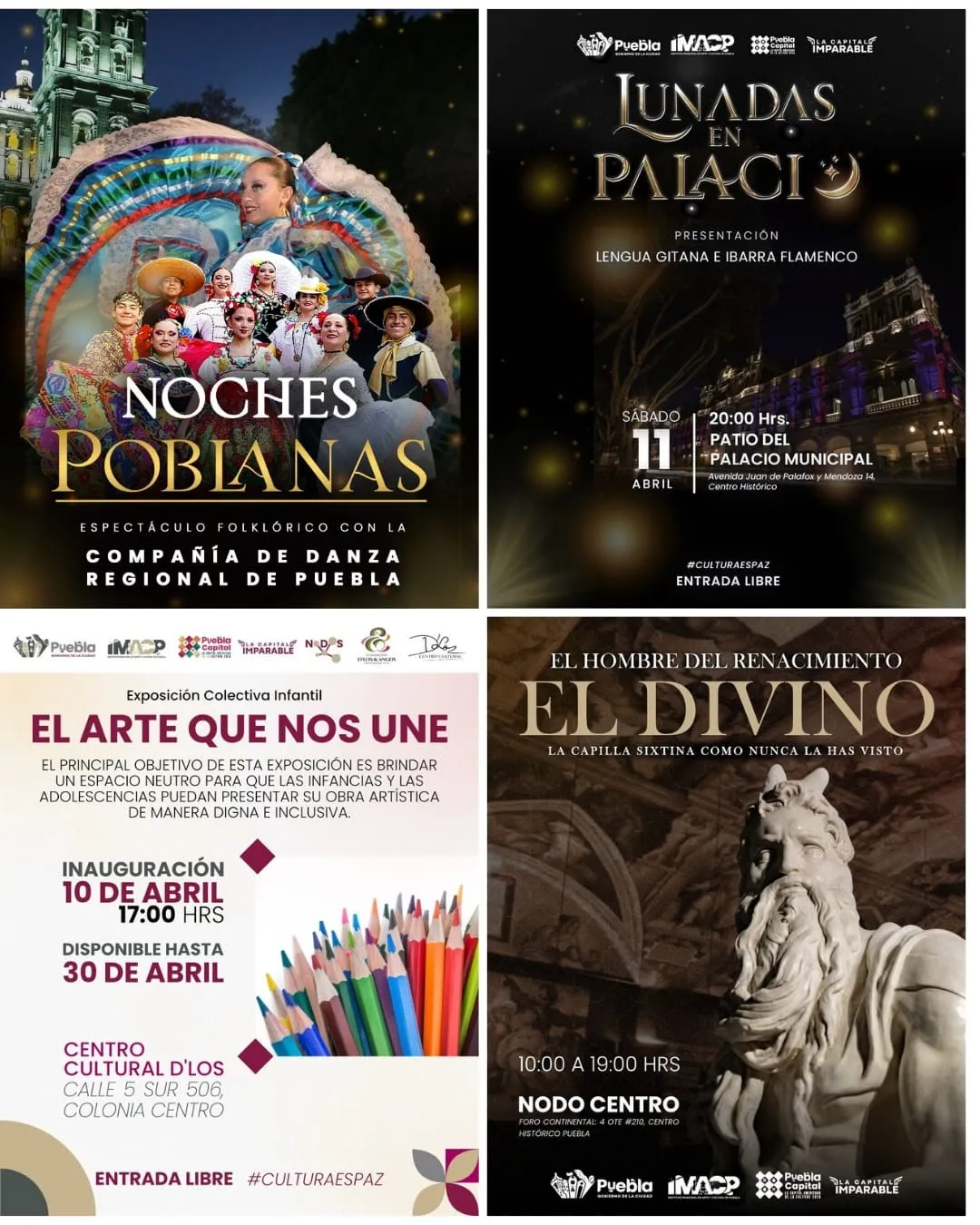Ofrece Puebla actividades artísticas y recreativas para todas las edades