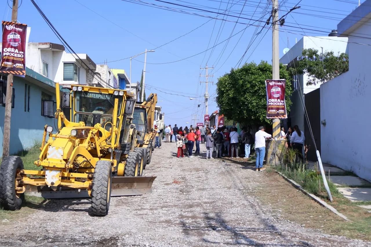 Impulsan infraestructura vial en San Jerónimo Caleras