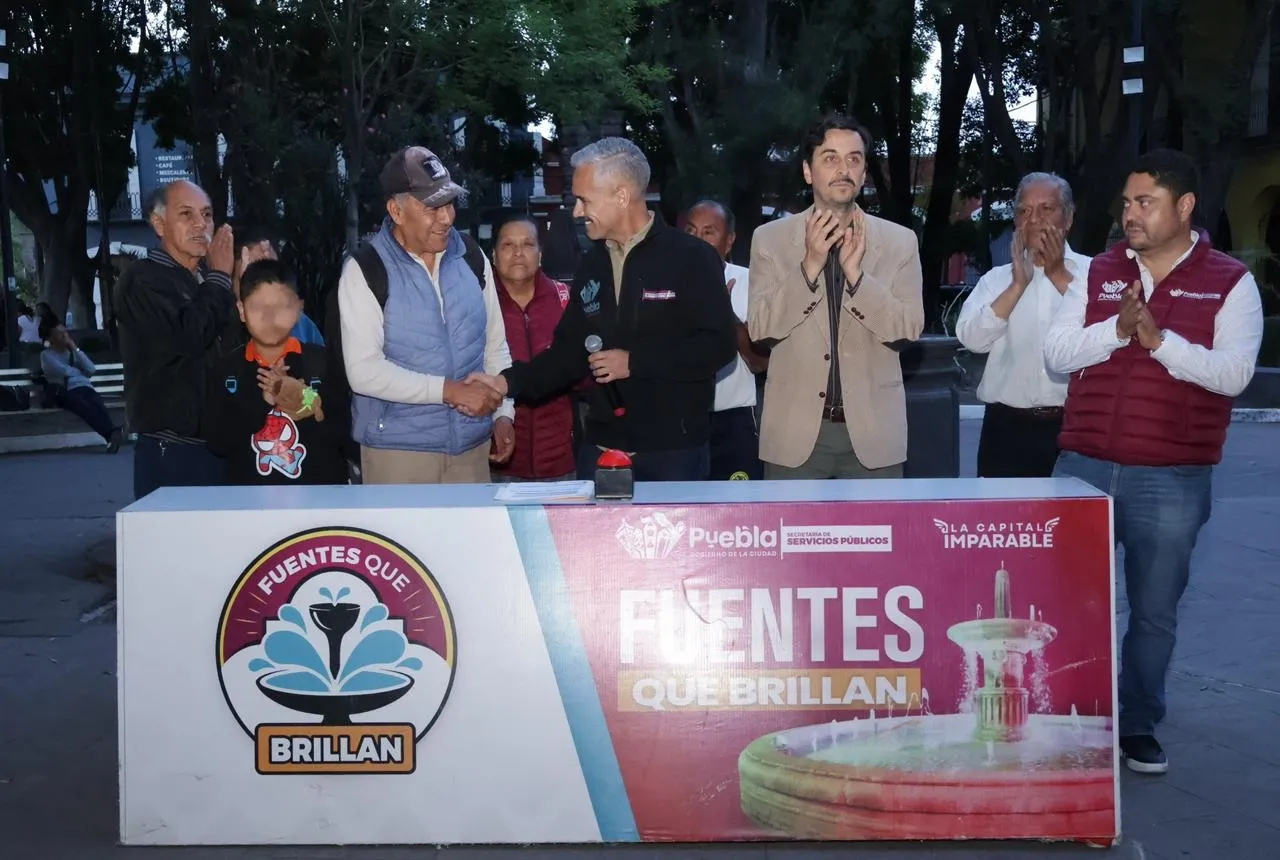 Mejoran imagen urbana con fuentes
