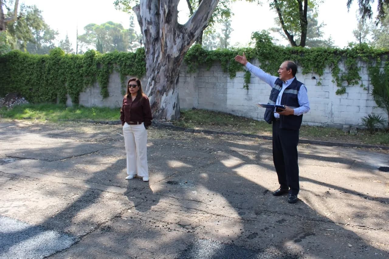 Bacheo con supervisión en Puebla