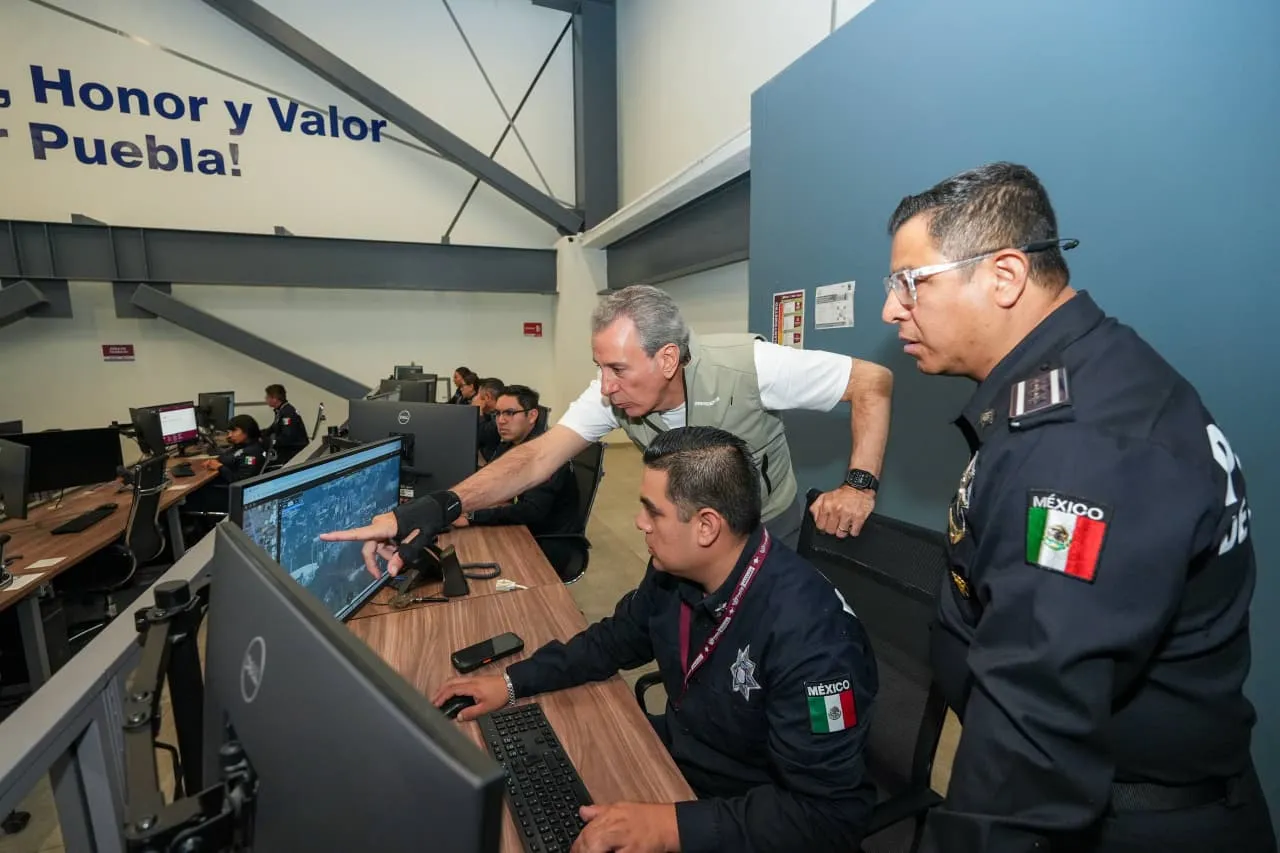 Supervisan avances de Puebla 360 y labores de videovigilancia en la capital