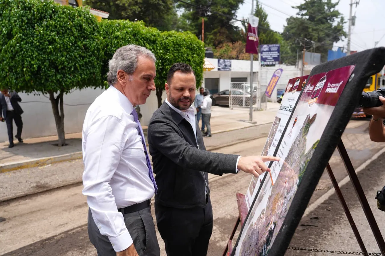 Tren Capitalino de Pavimentación avanza en vialidades de Puebla
