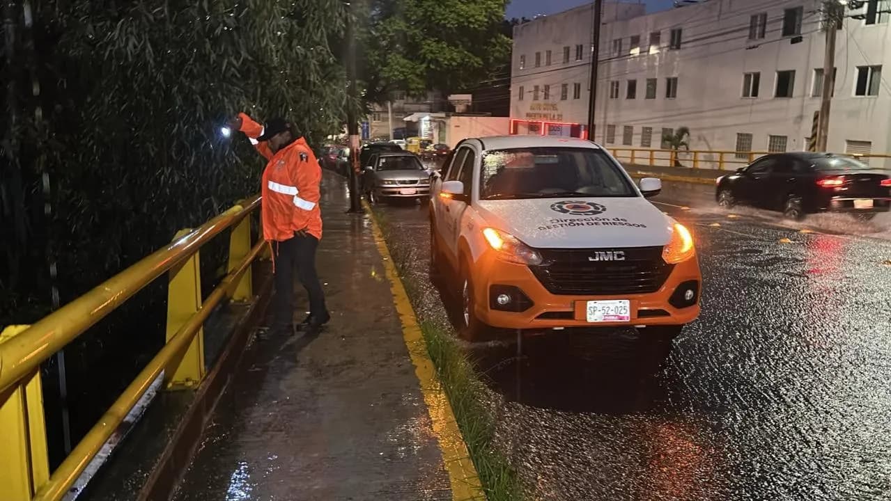 Gobierno de la Ciudad despliega operativo por afectaciones tras lluvias en Puebla
