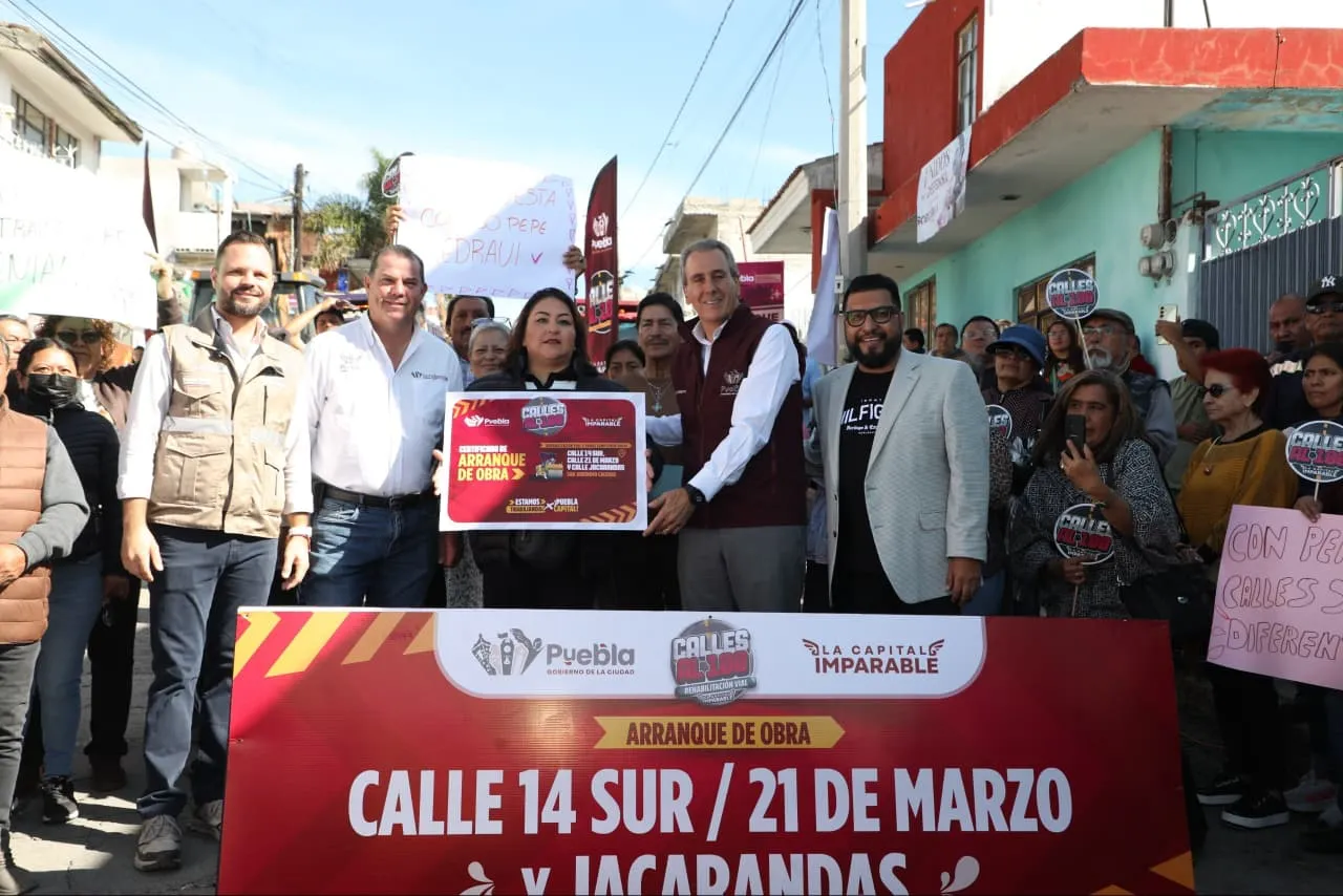 Gobierno de la Ciudad inicia obra vial en San Jerónimo Caleras; beneficiará a más de 21 mil habitantes