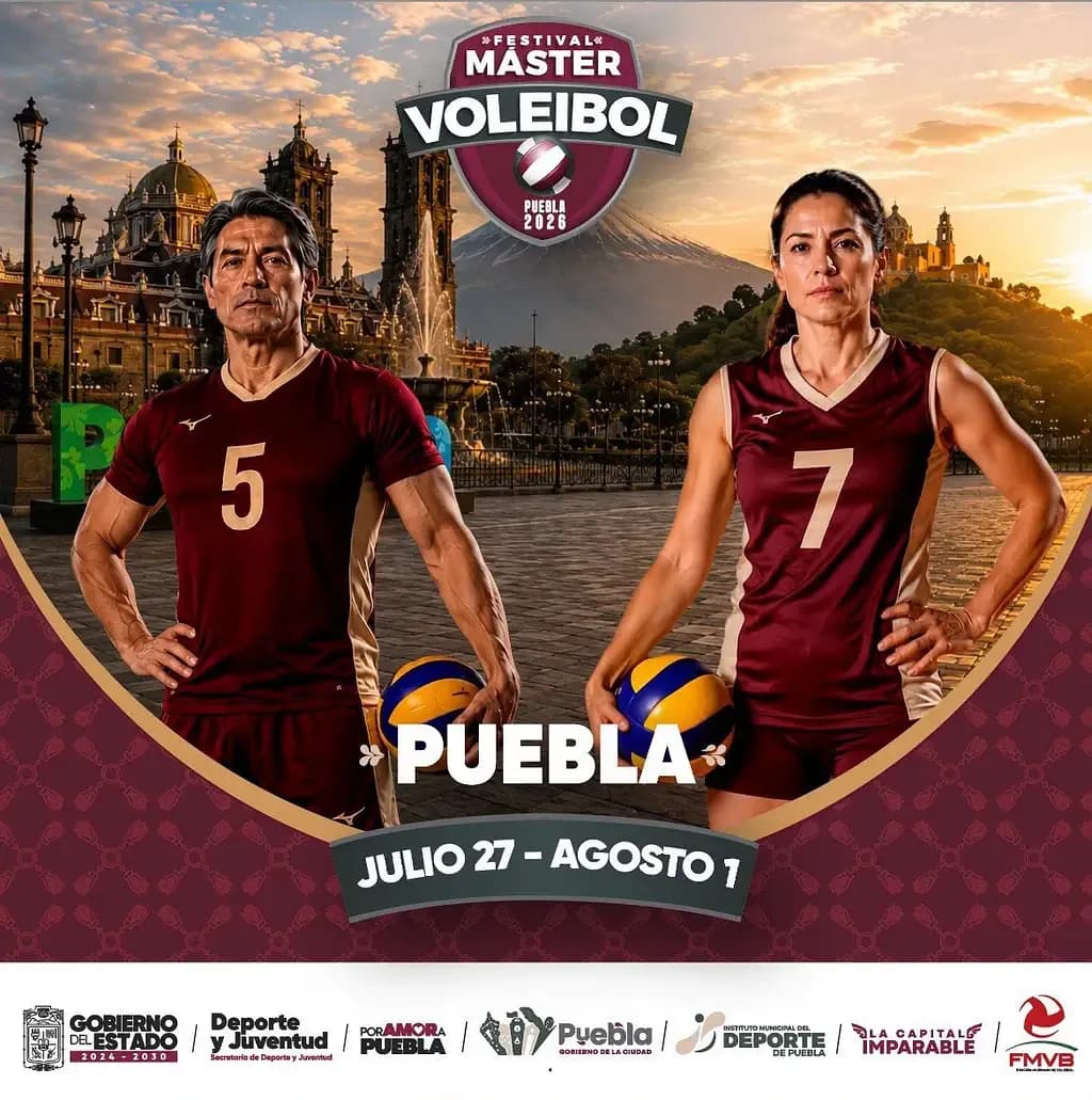 Puebla recibirá a más de 730 equipos en el Festival Máster de Voleibol