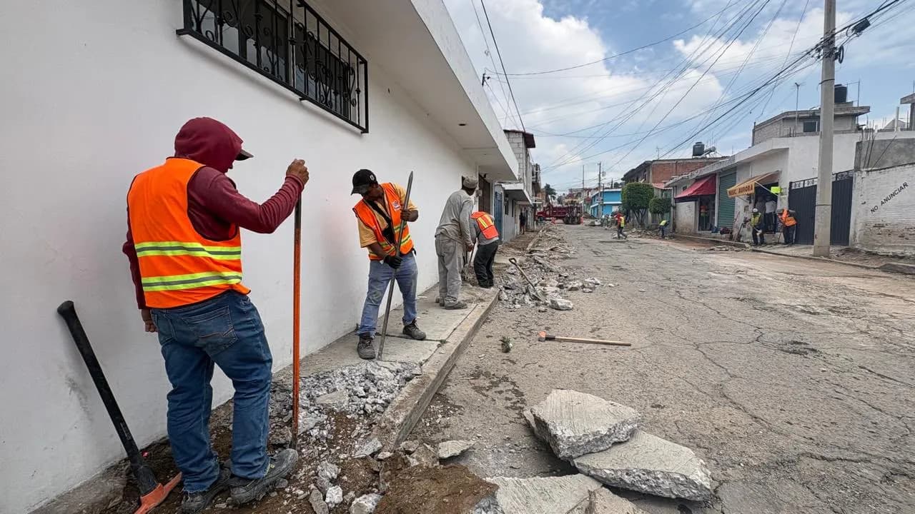 Gobierno de la Ciudad rehabilita vialidades de San Jerónimo Caleras