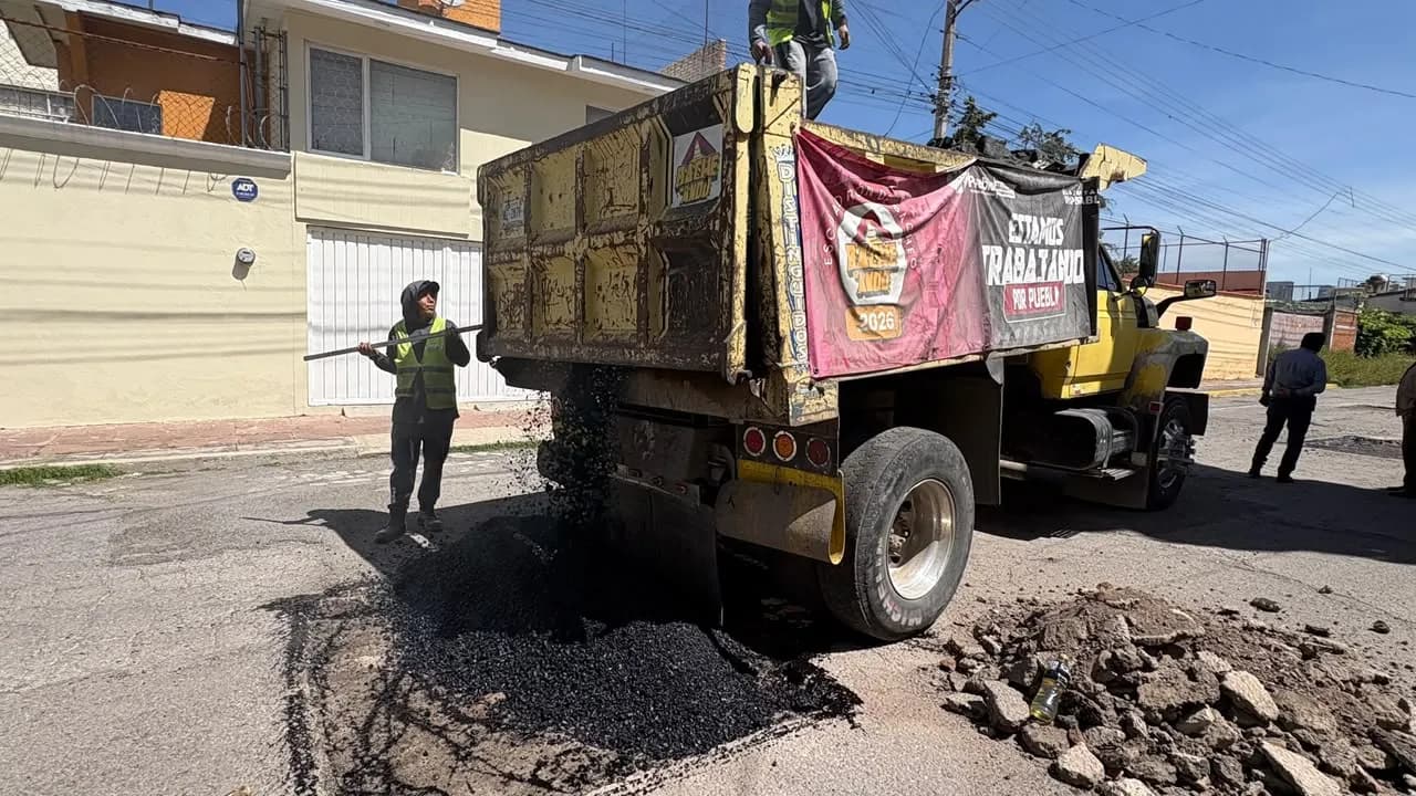 BacheAndo Puebla atiende la calle 15 B Sur en San José Mayorazgo