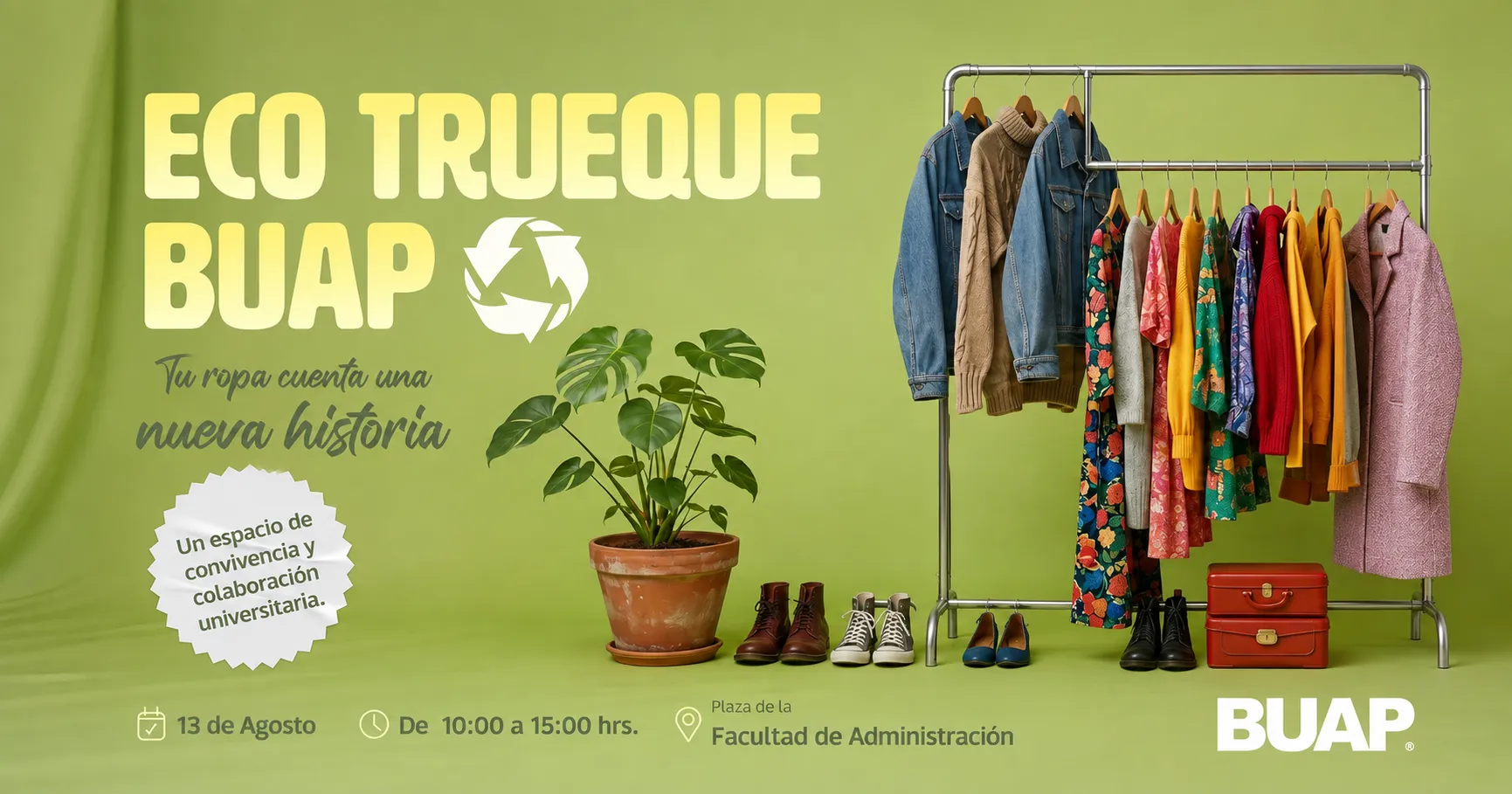BUAP realizará Eco Trueque para darle una segunda vida a la ropa