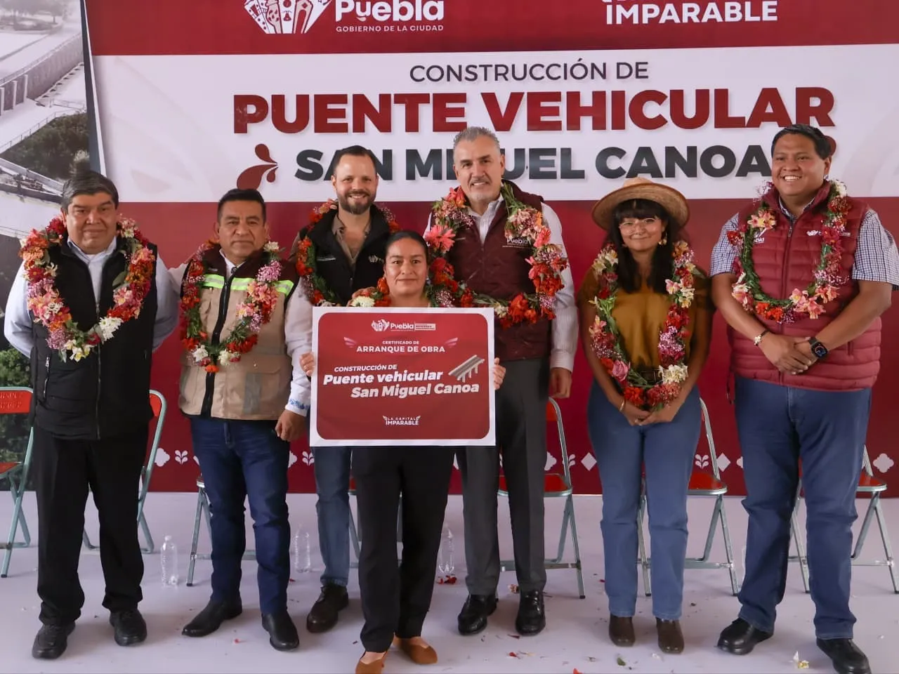 Gobierno de la Ciudad inicia construcción de puente vehicular en San Miguel Canoa