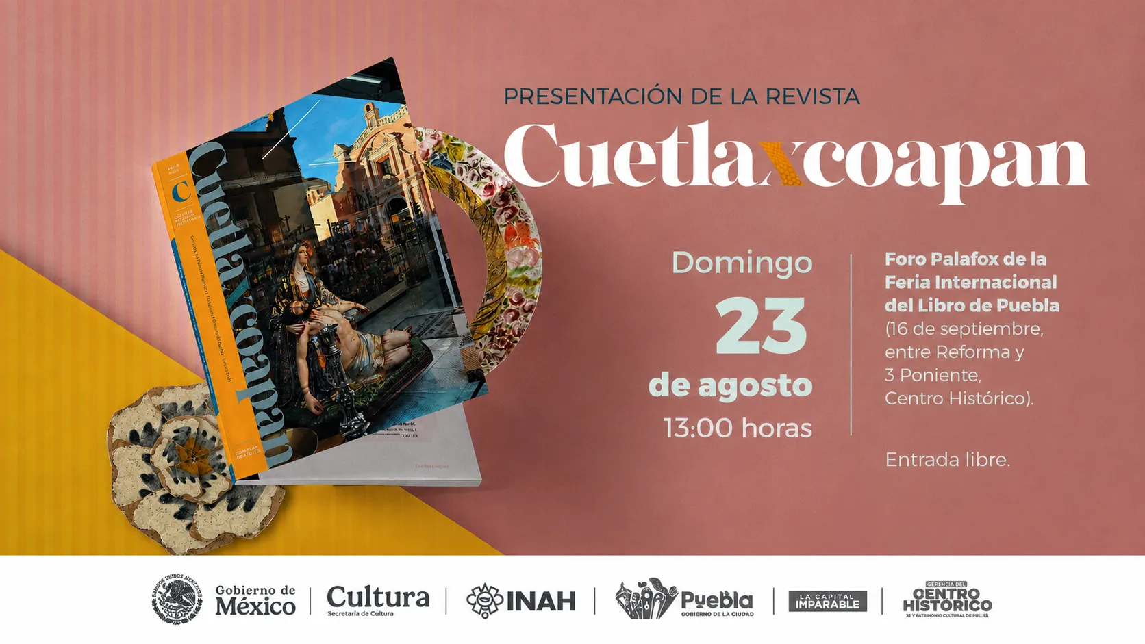 Gobierno de la Ciudad impulsa nuevo número de Cuetlaxcoapan dedicado al patrimonio de Puebla