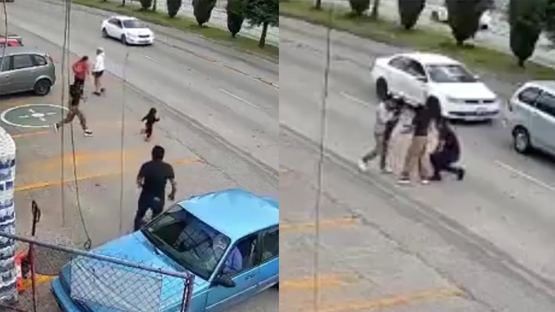 Empleado reacciona a tiempo y pone a salvo a una niña en la 11 Sur de Puebla
