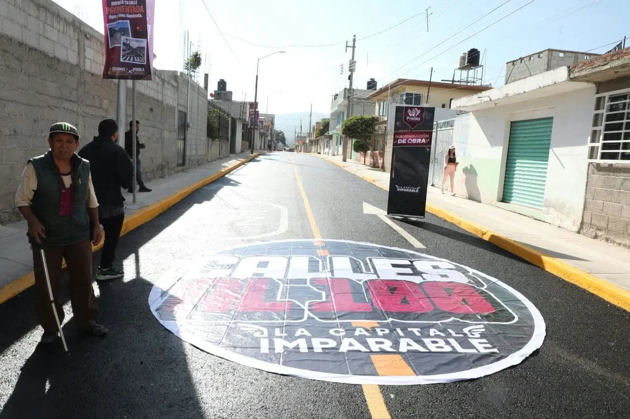 Gobierno de la Ciudad renueva 387 metros de la 5 Oriente para tres colonias de Puebla