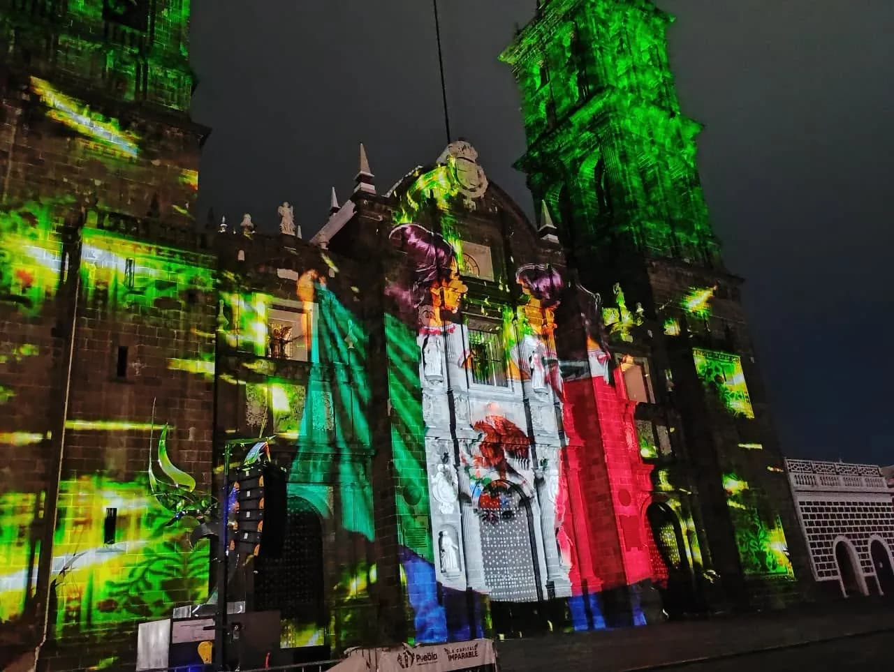 Gobierno de la Ciudad proyectará videomapping de la Independencia en la Catedral de Puebla