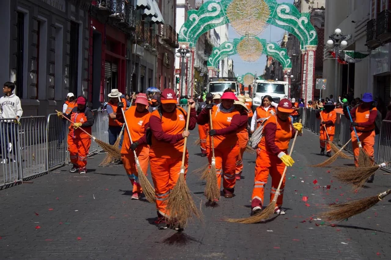 Gobierno de la Ciudad mantuvo personal de Limpia en calles durante actividades del 16 de septiembre