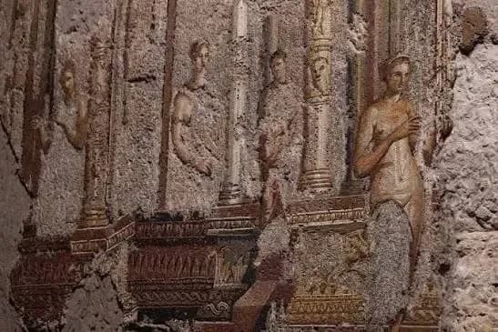 Una enorme ciudad romana pintada puede verse por primera vez después de décadas oculta