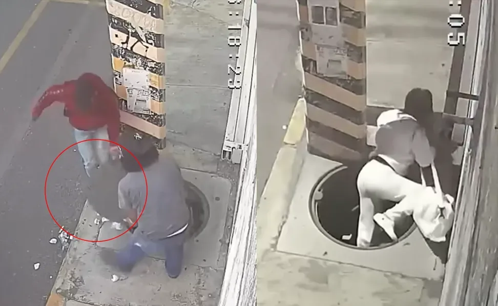 Roban tapa de registro y semanas después una joven cae dentro en Puebla