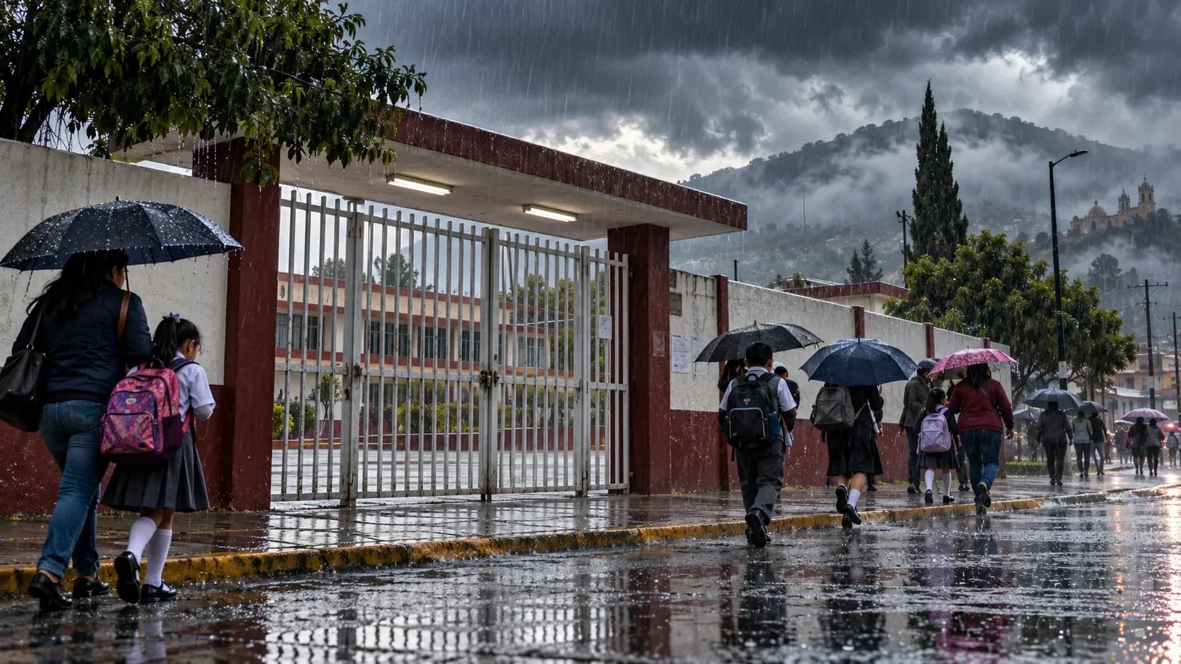 Puebla suspende clases presenciales en 173 municipios por lluvias y fuertes vientos