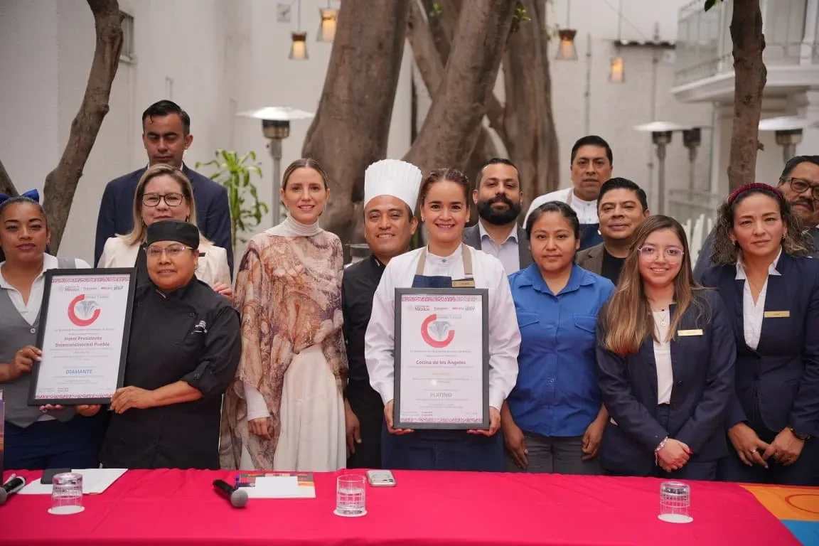 Hotel y restaurante de Puebla reciben máximos distintivos nacionales de calidad turística
