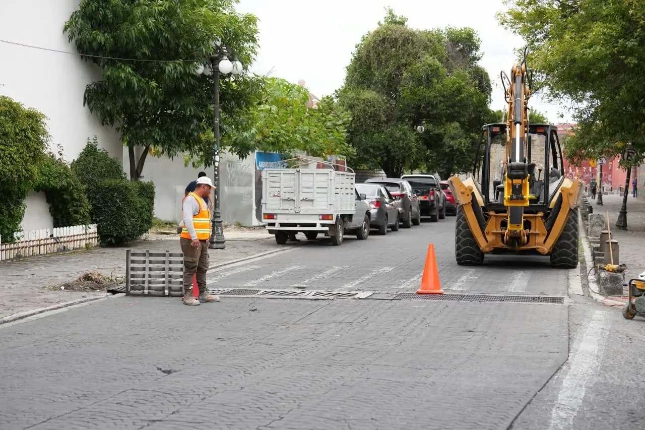 Gobierno de la Ciudad moderniza captación pluvial en bulevar Héroes del 5 de Mayo