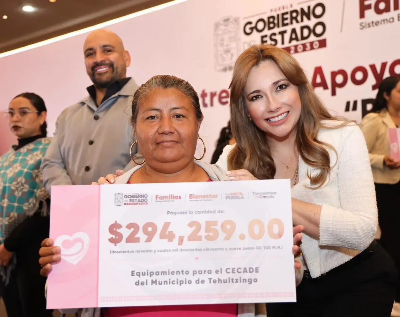 Puebla destina 40.3 millones de pesos a espacios de alimentación, cuidado y rehabilitación