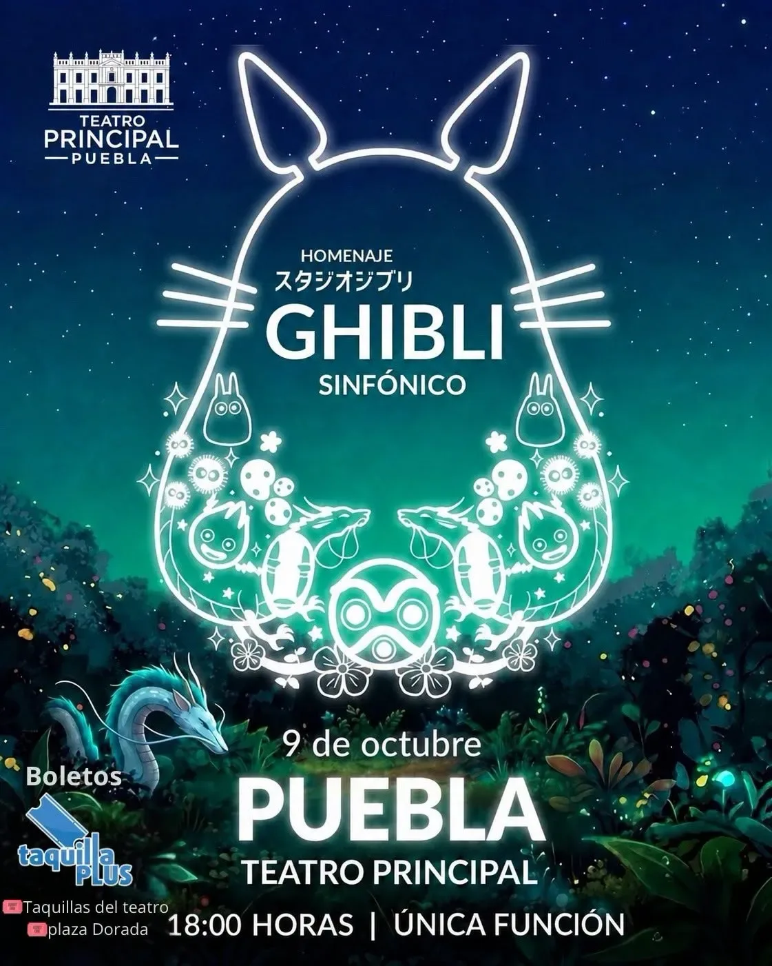 La música de Studio Ghibli llega este viernes al Teatro Principal de Puebla