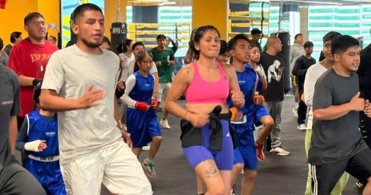 Gaby “La Bonita” Sánchez entrenó con estudiantes de la UDEP