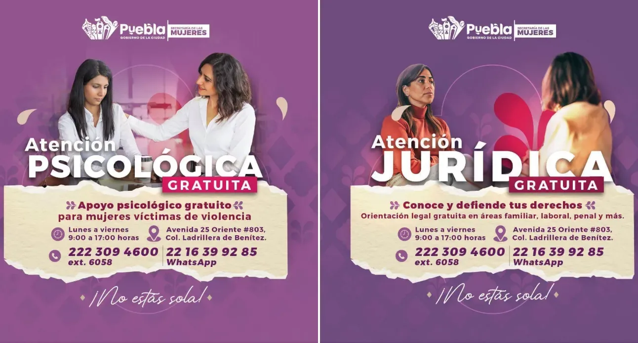 Atención psicológica y jurídica gratuita llega a mujeres con apoyo del Gobierno de la Ciudad