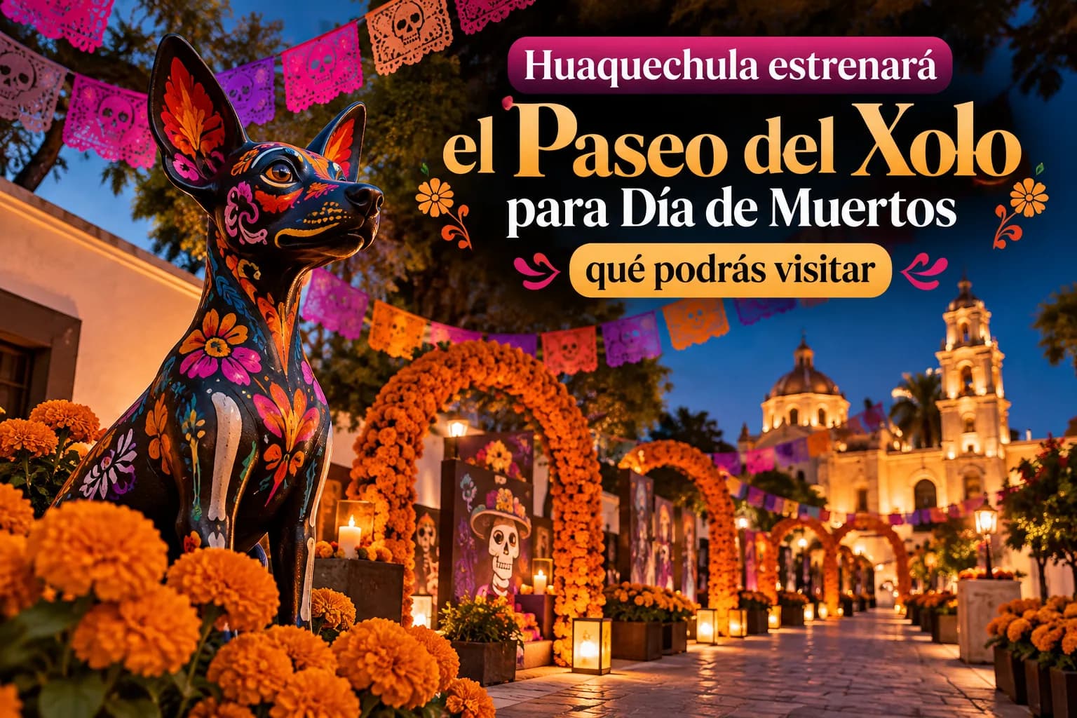 Huaquechula estrenará el Paseo del Xolo para Día de Muertos: qué podrás visitar