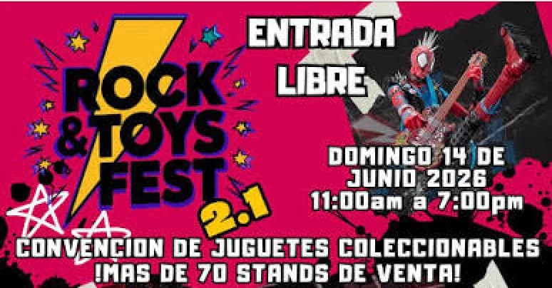Juguetes retro, cosplay y bandas en vivo: así será el Rock & Toys Fest en Puebla