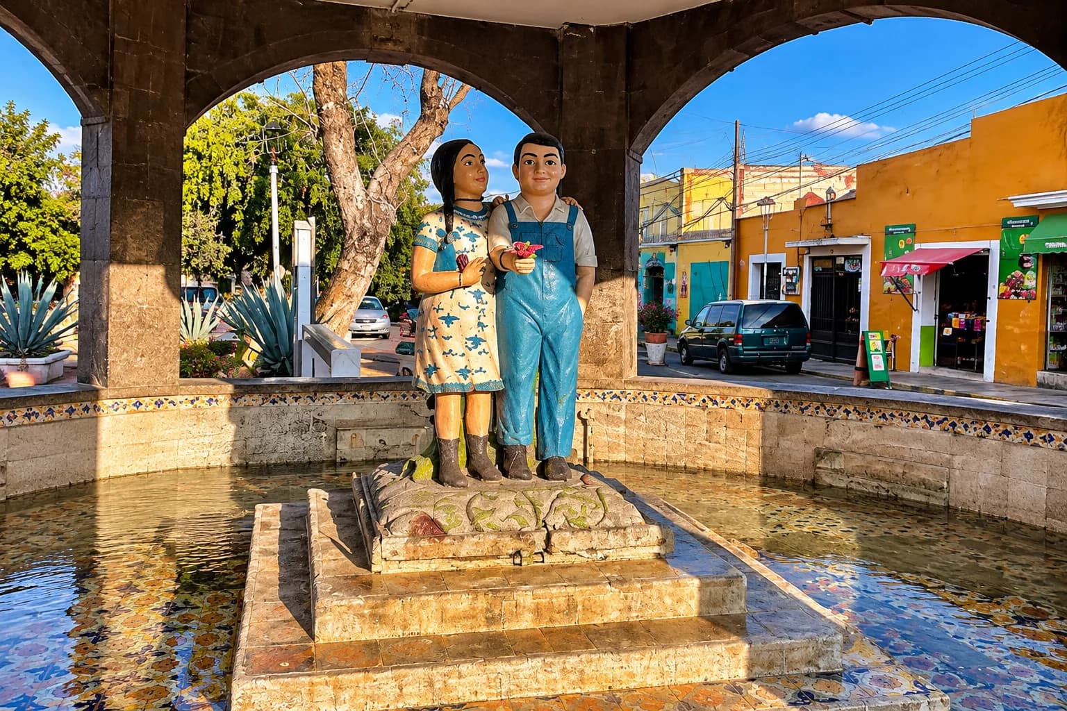 La Fuente de los Muñecos en Puebla: la leyenda de los niños que, dicen, cobran vida por las noches