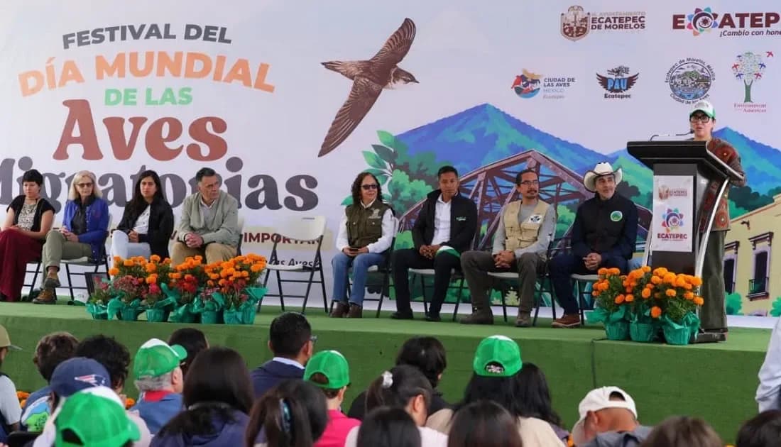 Ecatepec recibe el reconocimiento de Ciudad de las Aves por su biodiversidad