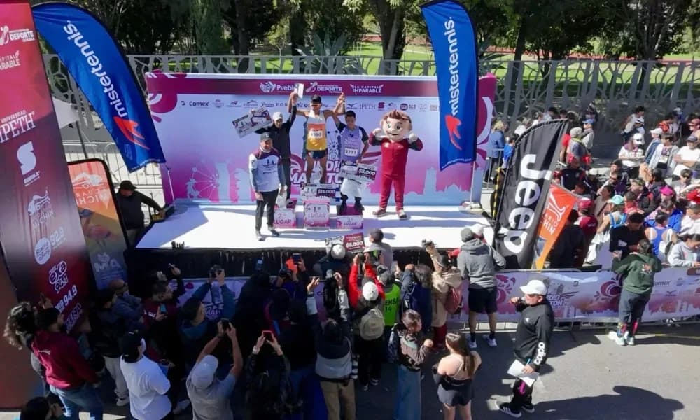 Medio Maratón 21K Puebla reunió a 4 mil 500 corredores con organización del Gobierno de la Ciudad