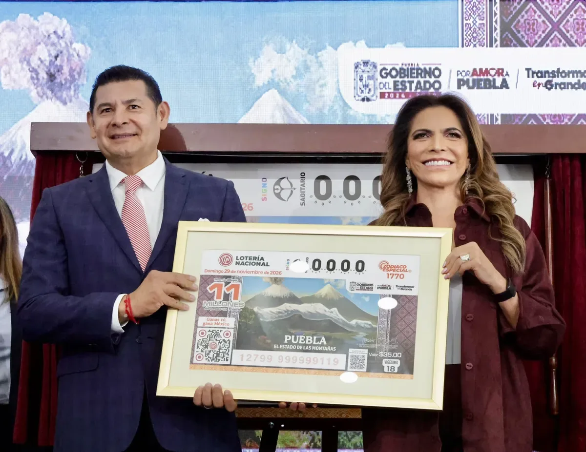 Puebla llegará a los billetes de Lotería como el Estado de las Montañas