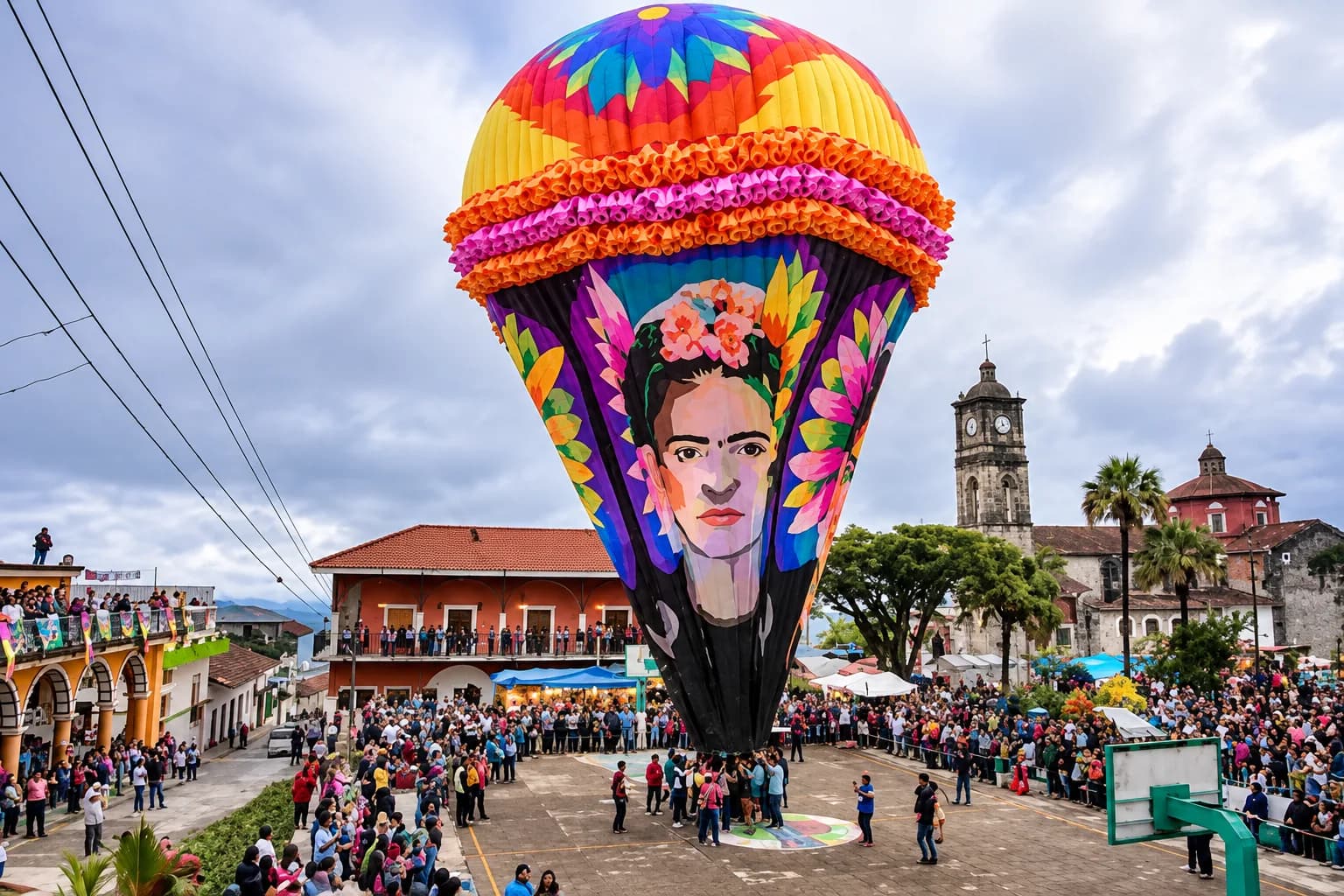 Globos de Cantoya de hasta 14 metros volarán en Zongozotla: habrá altares, disfraces y huapango