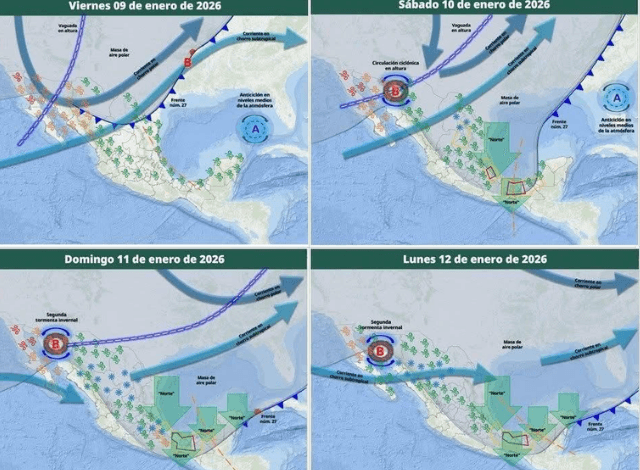 Alertan por lluvias intensas y descenso de temperatura en Puebla