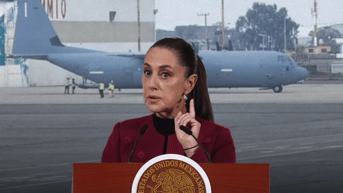 Sheinbaum ‘veta’ que aviones de EU aterricen para recoger a funcionarios mexicanos