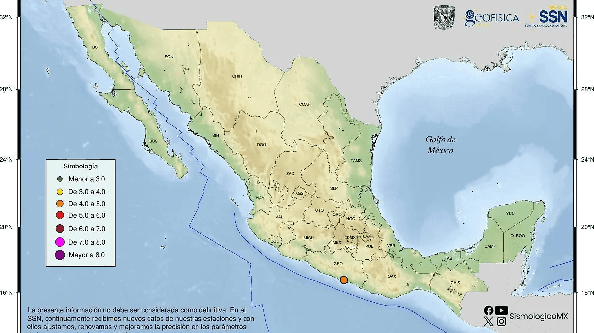 Se registran dos sismos en San Marcos durante la jornada de este sábado