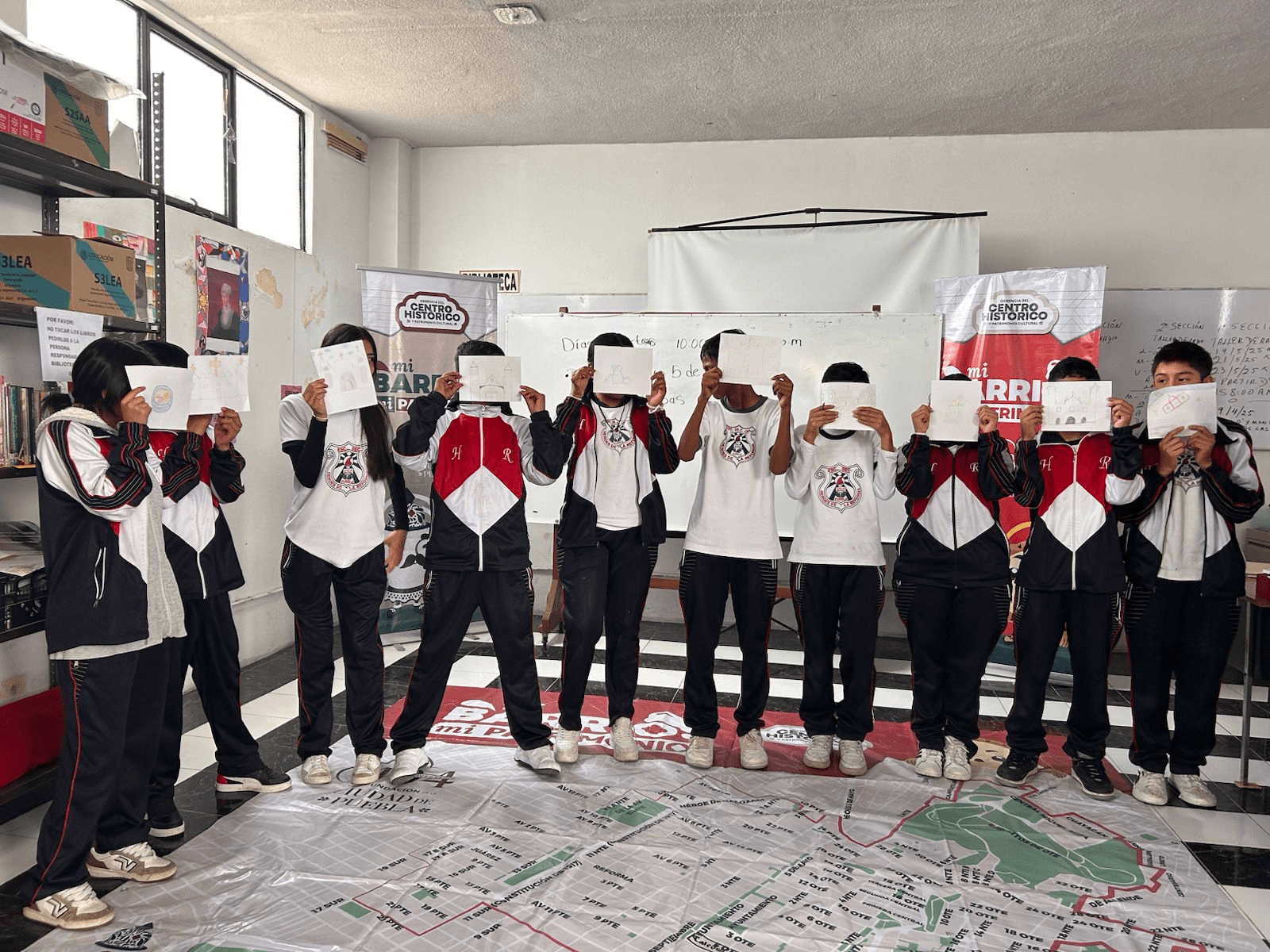 Niñas y niños conocen el patrimonio de Puebla con el programa Mi Barrio, Mi Patrimonio